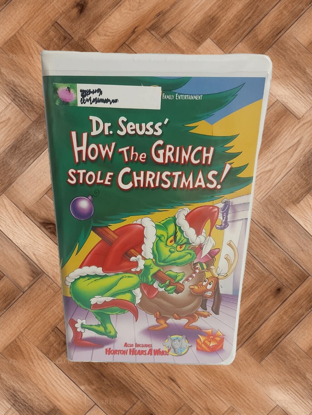 🎄 Vintage Dr. Seuss' How the Grinch Stole Christmas! VHS Clamshell 🎄